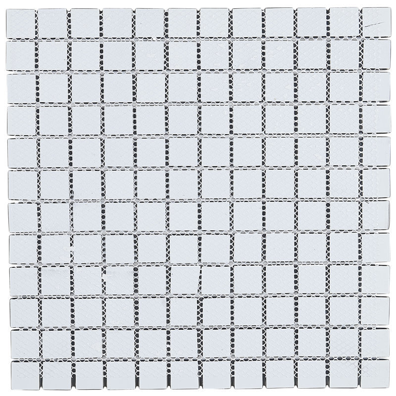 Color Wave 1" x 1" Glass Mosaic Field Tile in Twilight Blue, Classic Solid Twilight Blue