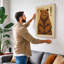 Noble Bear Japandi - Wrapped Canvas-1827426331-1827426311