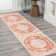 Lesak Ornate Medallion Machine-Washable Orange/Cream Rug