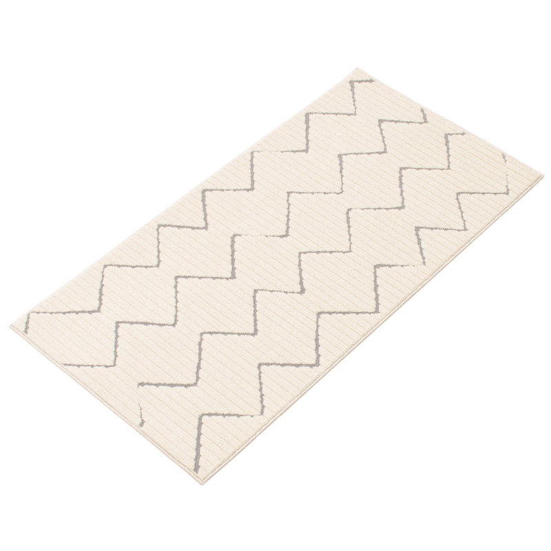 Ensemble de tapis intérieur / extérieur beige Colbourn, Rectangle 2 pi 8 po x 4 pi 11 po