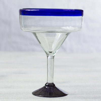 Hand Blown Margarita Glasses Set Of 6