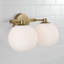 Ansley 2 Light Frosted Dimmable Vanity Light-94393071