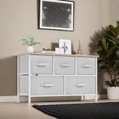 Kathiria 39.4"W 5 Drawer Small Dresser by YITAHOME
