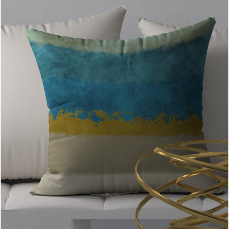 Housse de coussin décorative carrée de protection glamour et insert, 18 po x 18 po