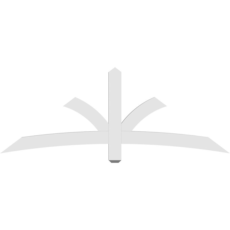 Support pour pignon Davenport, H 27 po x l 72 po (pas: 9/12), P 2 po x F 4 po, PVC