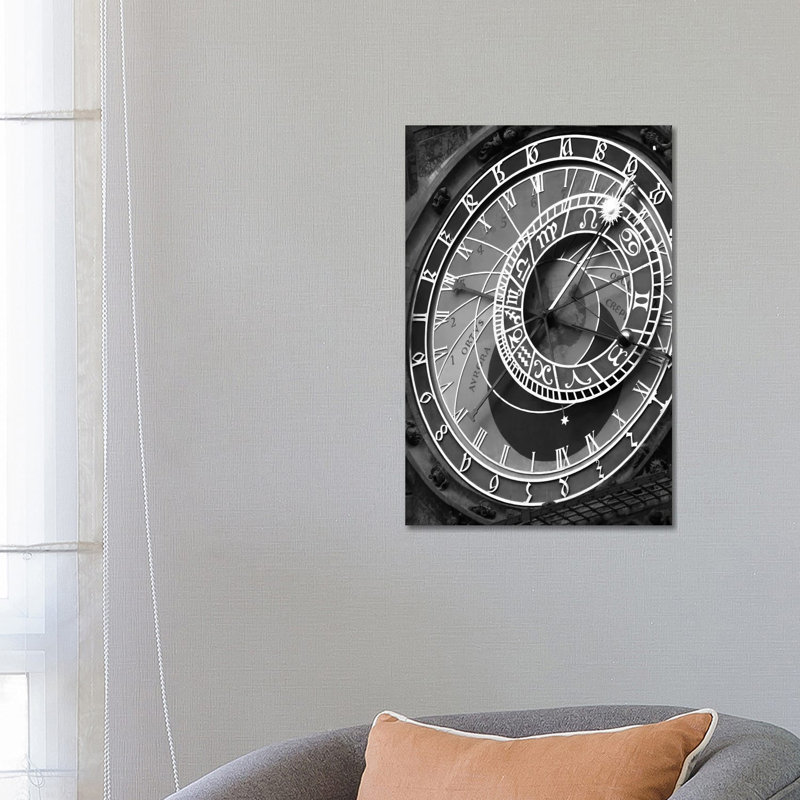 Astronomic Watch Praha 11 by Moises Levy - Wrapped Canvas Print, 66.04 cm H x 45.72 cm W x 1.91 cm D