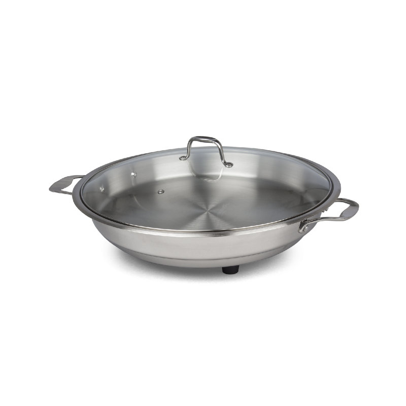 CucinaPro 16'' Electric Skillet with Glass Lid