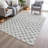 Machine Washable Indoor/Outdoor Xhevrie Gray Rug-2107573018