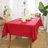 Solid Spillproof Decorative Red Tablecloths-136163879-136164818