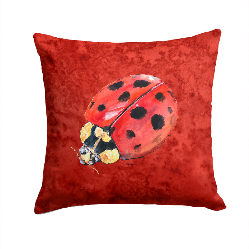 Housse et insert de coussin extérieur carré Lady Bug, H 18 po x l 18 po x P 5,5 po