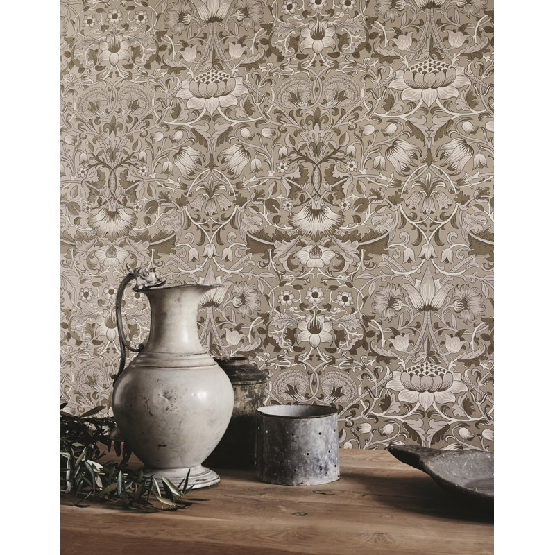 Pure Lodden Wallpaper, Gilver/Gold
