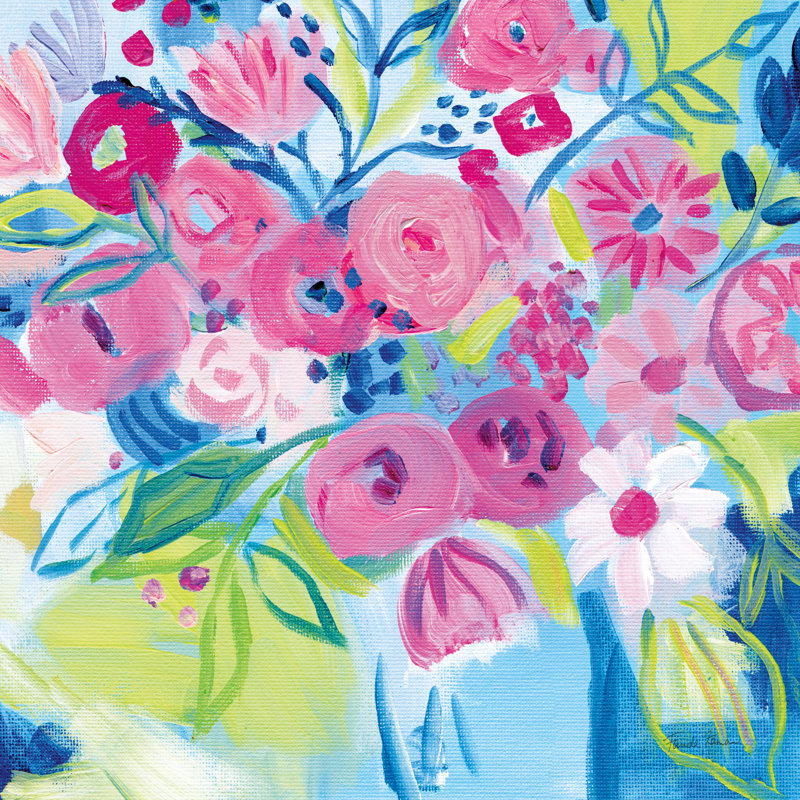 «Spring Burst II» par Farida Zaman - reproduction imprimée, H 36 po x l 36 po