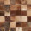 Barr Hand Woven Leather Brown/Light Brown Rug