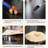 Durable and thickened granite slab dining table-1509654757