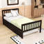 Lit plateforme simple avec lit gigogne simple, tête et pied de lit-1440410692
