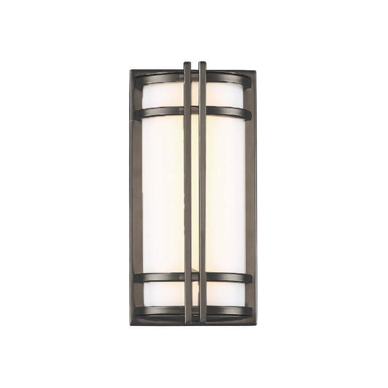 Skyscraper Outdoor Flush Mount, 12" H x 6" W x 3.25" D, 3500K, Bronze