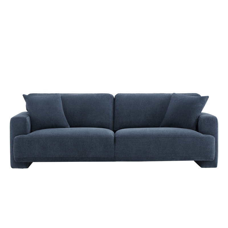 Canapé profond rembourré 90 po Ives, Élite indigo