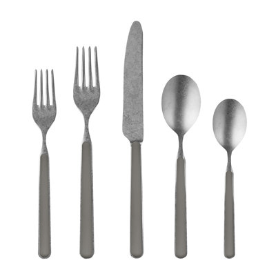 Fantasia Pewter Flatware Set - Vicuna