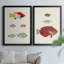 Colorful Tropical Fish I - ensemble de 2 reproductions d'art sur toile-1102423568-1102423570