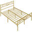 88.5cm Height Metal Bed Frame with Cloud-inspired Design Headboard-1711806092-1728488633