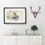 Hare in the Bushes - Picture Frame Painting Print on MDF-56735733-56735732