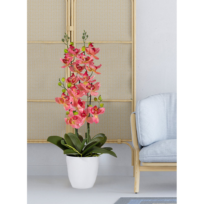 Plantes florales artificielles 26" en pot