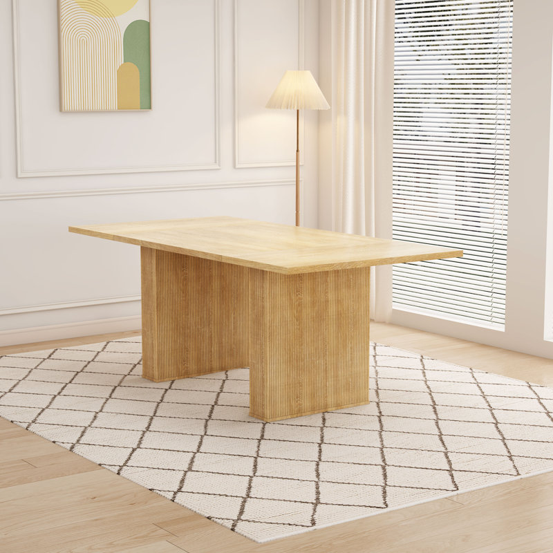 Corenda Rectangular Dining Table, Natural