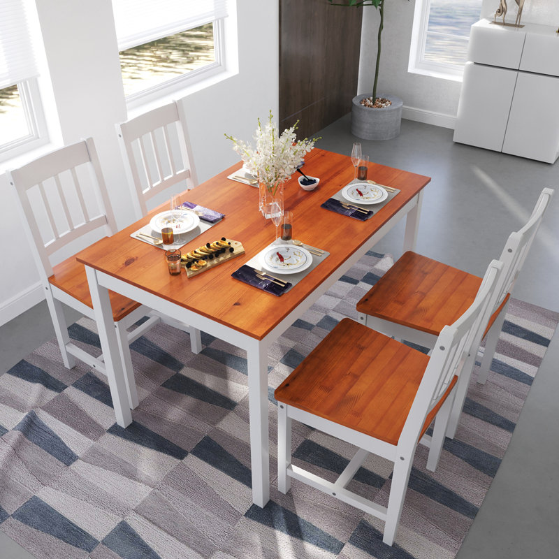 85*41.5*46.5cm, Dining Chair - Ergonomic Design & Sturdy Structure, Hazel, White
