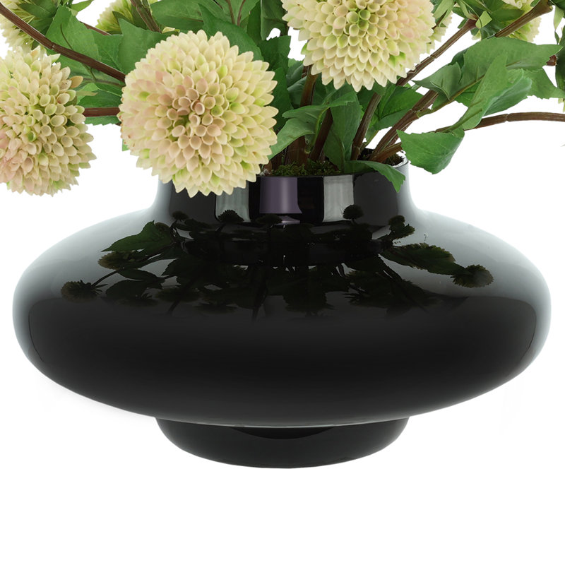 Dahlia Spray Arrangement in Round Glass Vase