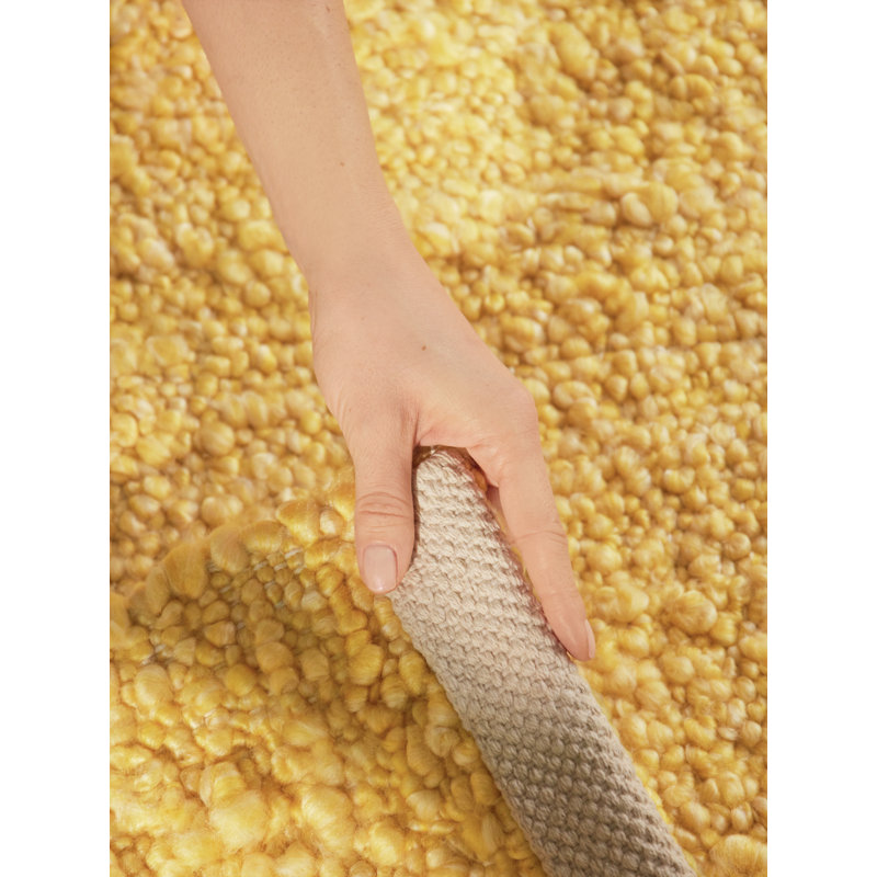 Despoina Rectangle Hand Woven Area Rug, Yellow, Rectangle 200 x 290 cm