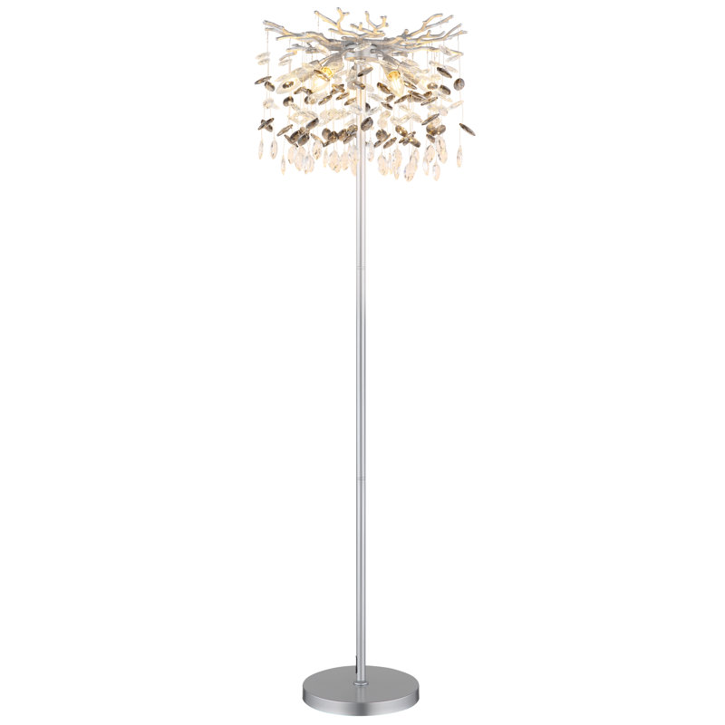 155cm Matte Novelty Floor Lamp, Silver