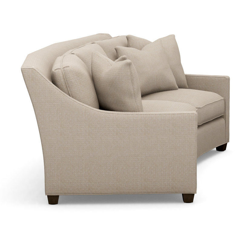 Valenza Curved Sofa, 2716-11, Charcoal