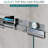 60" X 72" Double Sliding Doors with Double-handle towel rack and 1/4" Tempered Glass, Chrome-120019270