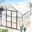 8X10 Ft Outdoor Greenhouse For All Seasons - Aluminum Structure, Polycarbonate Panels, Walk-In, Shielding, Spacious, Easy Assembly, Functional Drainage Solution Backyard Season, Heavy Duty Frame,