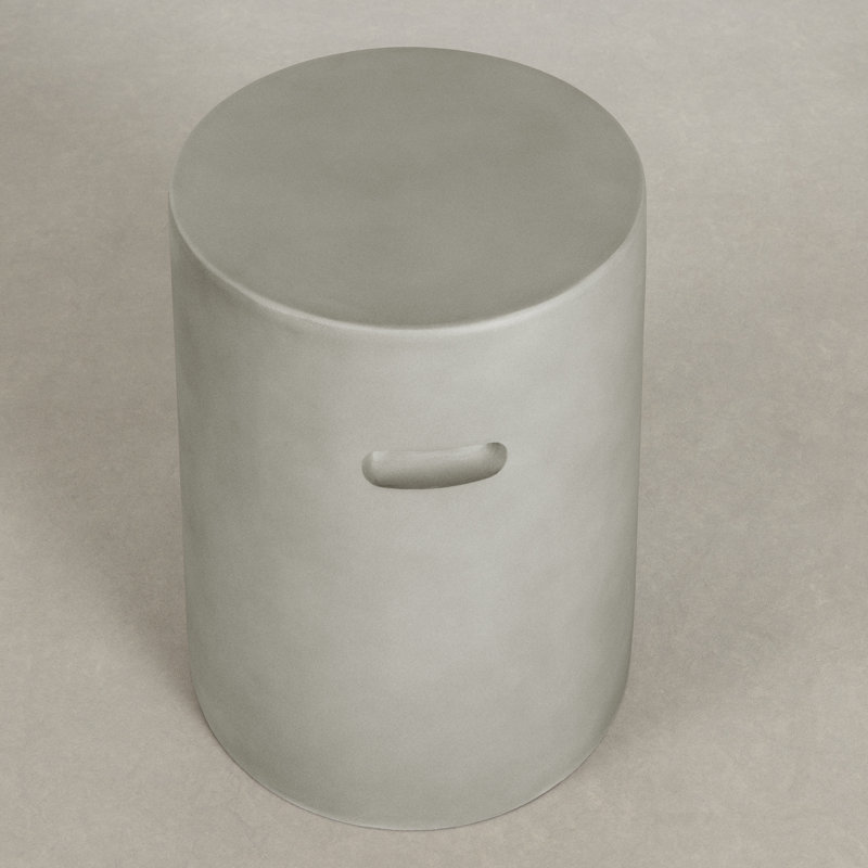 Amalfi Greige Magnesium Oxide Outdoor Side Table