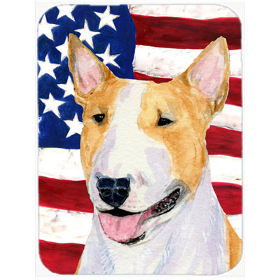 Planche à découper trinx American American Flag avec Bull terrier