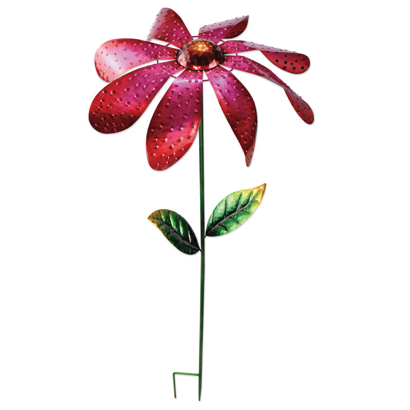 Piquet de jardin Turkay Daisy, H 25,5 po x l 18 po x P 3,5 po, Rose