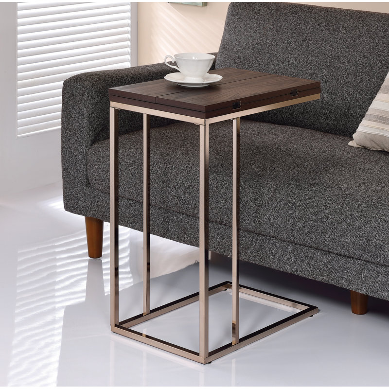 End Table, Chocolate Chrome, Chestnut