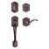 Prestige Madrina Handleset with Deadbolt and Door Lever and Rosette