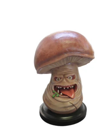 Infested Mushroom Over Sized Spooky Veggie Statue