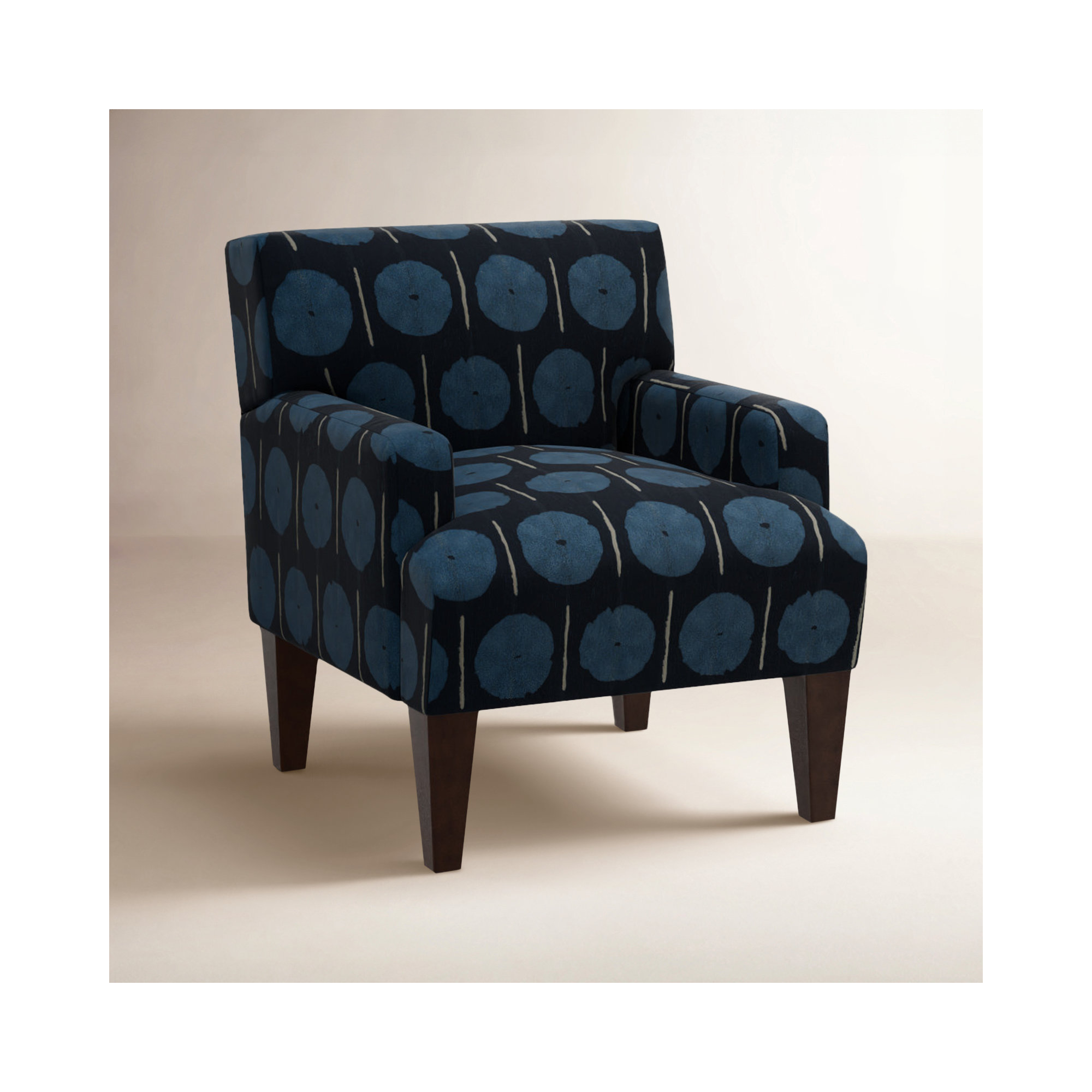 Eldin Upholstered Armchair, Espresso, Midnight