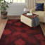 Tapis rouge en laine touffeté à la main Cloninger-19234206