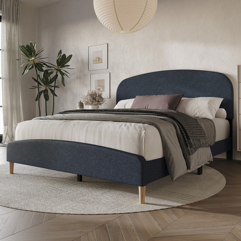 Britnei Upholstered Standard Bed, Full / Double, Blue