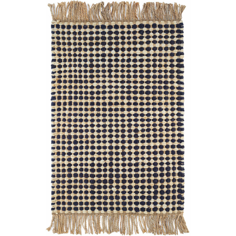 Kuba Black Handwoven Jute Rug