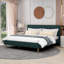 Eriksay Low Profile Upholstered Platform Bed with Wingback Headboard-314806345-393698367