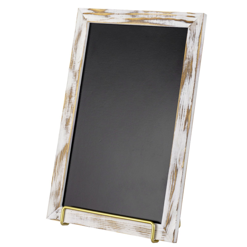 Wood Frame Chalkboard Sign W/ Easel Stand