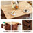 Retro Brown Kitchen Island With Ample Storage And Smooth Mobility Carts 3 Large Drawers Convenient Storage,-1277476923
