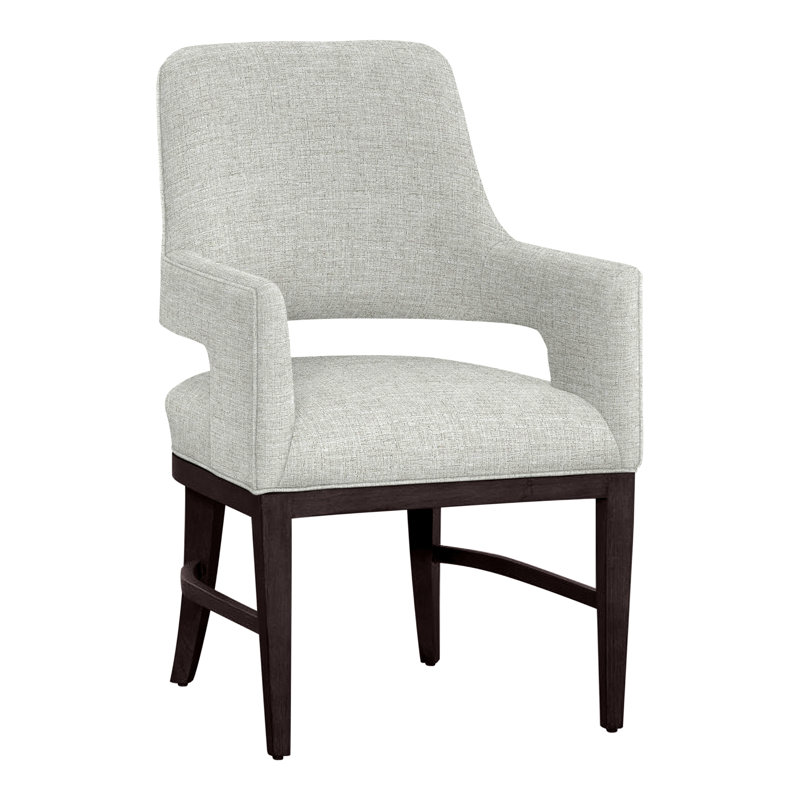 Chaise avec accoudoirs Josie, Espresso, Albâtre 3157