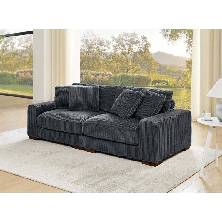 Kijuana Square Arm Sofa with Reversible Cushions