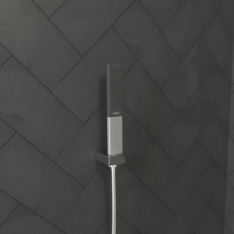 Hansgrohe Rainfinity Baton Handheld Shower Head 100, Chrome, 1.75 GPM